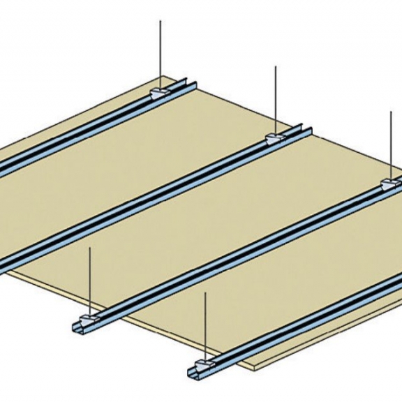 PKM_CHARPENTE-BOIS_R30.fr_F47@400_1KF15_AVEC-LAINE_AVEC-SURCHARGE_L600 - Plafond plaque de plâtre sur ossatures métalliques - plafonds isolants PKM - Knauf